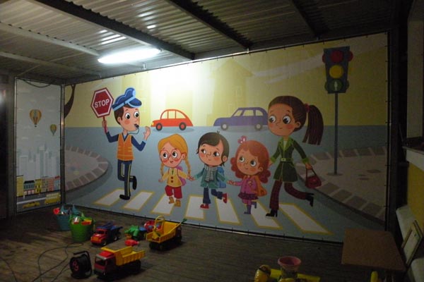  Баннер в детском саду в Одессе